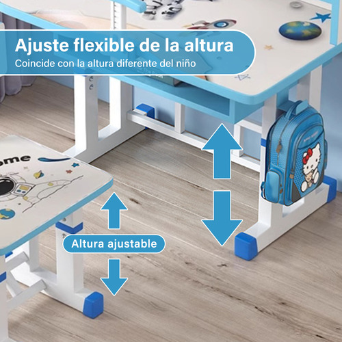 Lazydot Juego De Escritorio Y Silla Para Niños, Para El Hogar Los Niños Con Cajón Pour Enfants,escritorio De Estudio Para Niños De Altura Ajustable Escritorio De Lectura Ergonómico Con Cajón