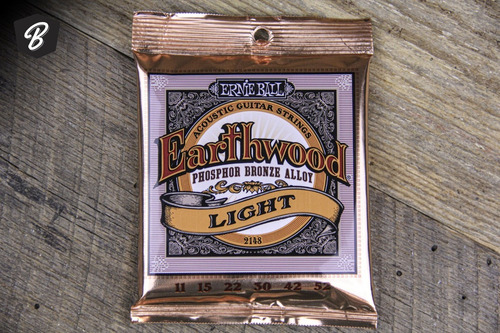 Imagem 3 de 5 de Encordoamento Ernie Ball Earthwood Violão Aço Leve 011 2148