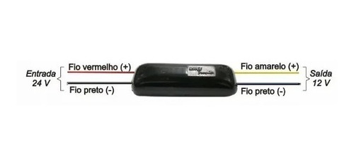Medidor Temperatura Agua Vm Redutor Tensão 24v-12v Caminhão