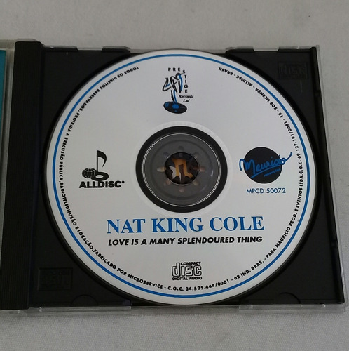 Cd Nat King Cole -love Is A Many Splendoured... (Usado)