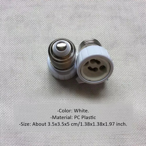 Bombilla Led E27 Gu10, Adaptador Y Conector Convertidor, 6 U