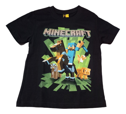 Minecraft Polera De Niño Talla 8 