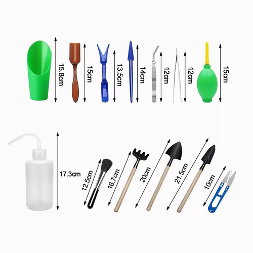 Imagen 2 de 5 de Kit De Herramientas De Plantas 15pcs Suculenta De Jardinería