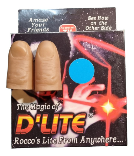 2 D´lite Dedo Original Luminoso Magia Rocco - Azul Oferta!!