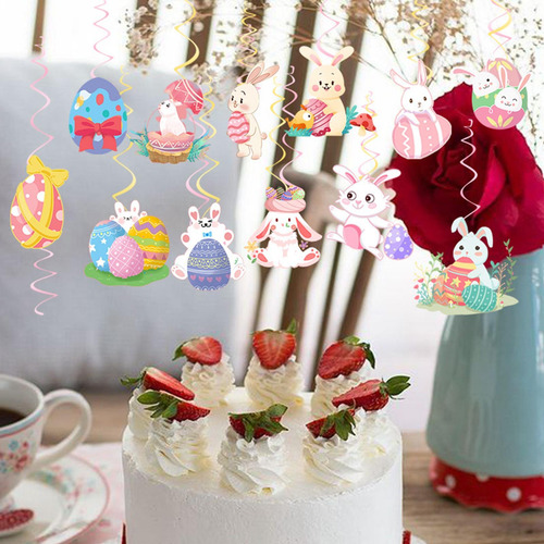 Decoraciones De Pascua Cake Topper Bunny Egg Adornos Para La