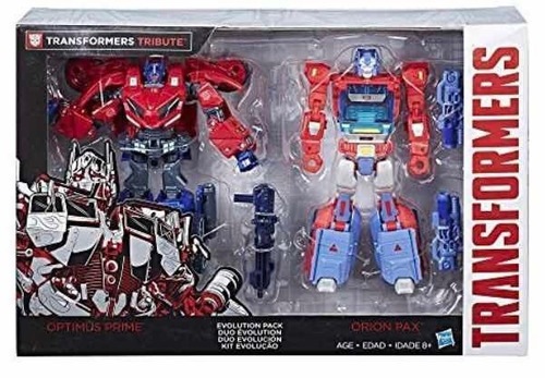 Transformers Optimus Prime Y Orion Pax Duo Evolucion Tribute