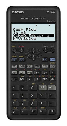 Calculadora Financiera Casio Fc-100v 4 Lineas 10+2 Digitos