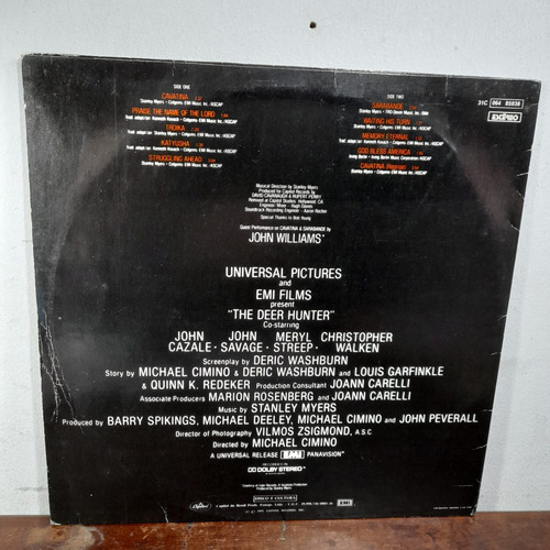 Vinil Lp O Franco Atirador Robert De Niro Bom Estado