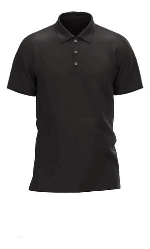 Playera Polo Negra Hombre Caballero Manga Corta Premium