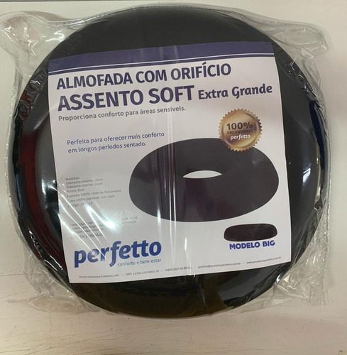 Imagem 1 de 2 de Almofada Com Orifício Assento Soft Extra Grande - Perfetto