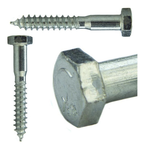 Parafuso Sextavado Soberba 3/16 X 50 Mm - 100 Peças