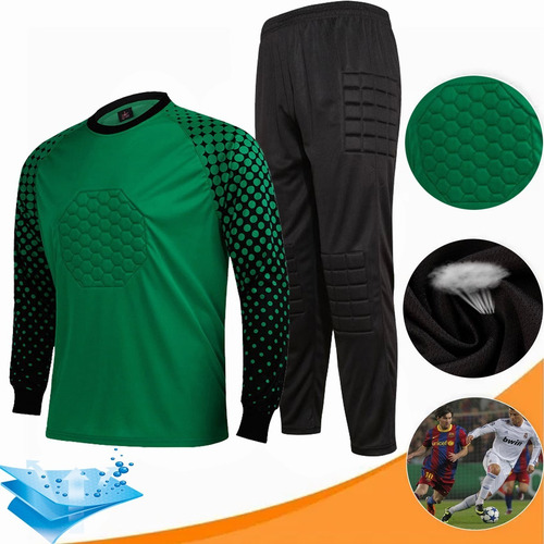 Imagen 2 de 6 de Uniforme De Portero Playera Pants Para Portero Con Coderas