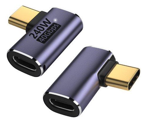 Yunkozand Adaptador Usb C De 90 Grados, Adaptador Usb C De N