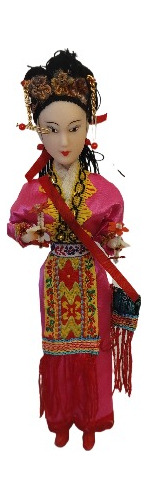 Muñeca China Dolls Coleccion. Lupetoys. Color Fucsia