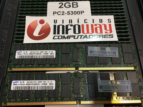 Memoria Ecc Servidor Rdimm 2gb Pc2-5300p 405476-051 Kingston
