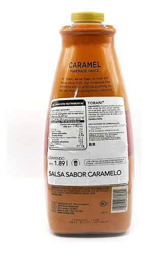 Salsa Torani Caramelo 1.89l