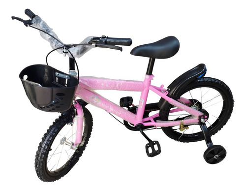 Bicicletas Para Niña Rin 16 Con Luces Y Cesta Mayor Y Detal