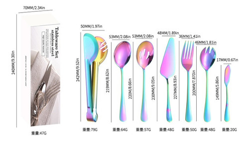 Juego De Utensilios De Servir De 7 Piezas, Juego De Servir