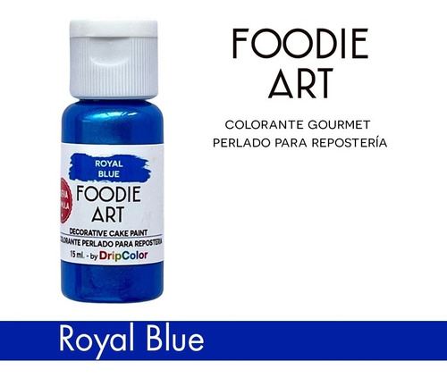 Colorante Cremoso Perlado Royal Blue Foodie Art Comestible