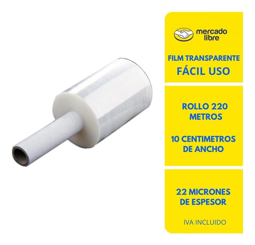 Film Stretch Shrink Manual 220m X 10cm / Film Embalaje 