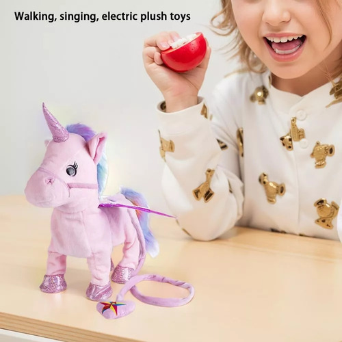 Unicornio Eléctrico Peluche, Muñecas Para Niñas Mascotas