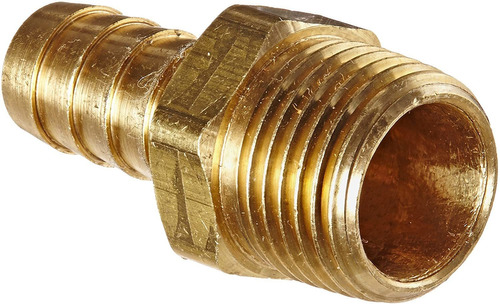   Brass Hose Fitting, Adapter,  Barb X  Npt Male Pipe