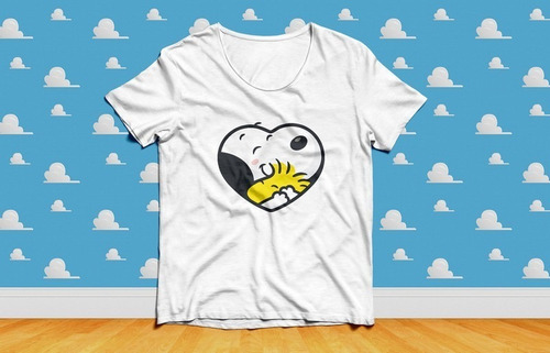Remera Snoopy & Woodstock Peanuts (dama/unisex)