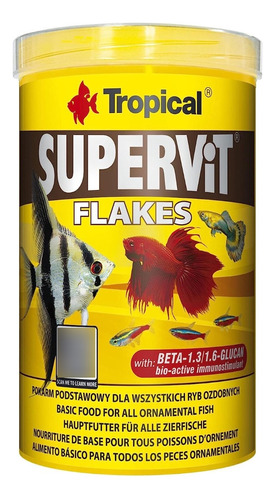 Tropical Supervit Flakes 200gr Comida Hojuelas Peces Acuario