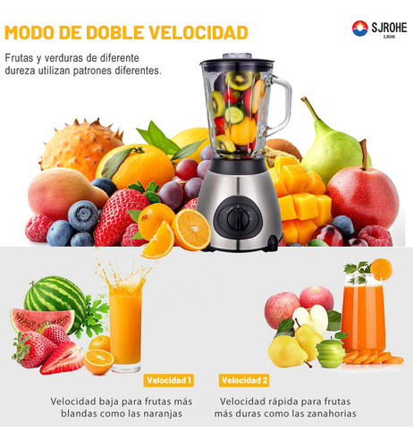 Sjrohe 2 In 1 Extractor De Jugos Eléctrico Jugueras Frutas Y Verduras 800w Jugueras Para Jugos Naturales Licuadora Multifunción Sin Bpa Extractor De Frutas Pina Para Exprimidor Naranjas Color Plateado
