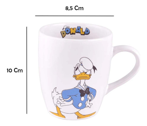 Canecas Divertidas Disney Pato Donald Em Porcelana Cor Branca Caneca Do Pato Donald