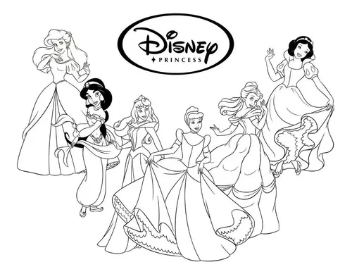 princesas para colorir 4 –  – Desenhos para Colorir