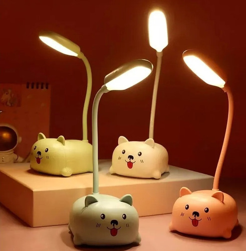 Lámpara De Escritorio Blanca Cálida Para Niños, Luz Led
