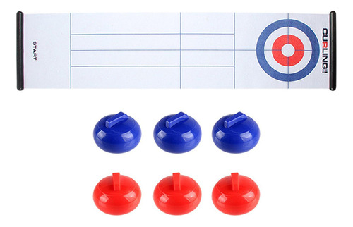 L Juego De Curling Diversión Niños Interacción Primer Juego