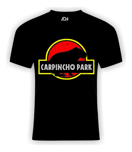 Remera Negra Carpincho Park /  Meme / Zona Sur /