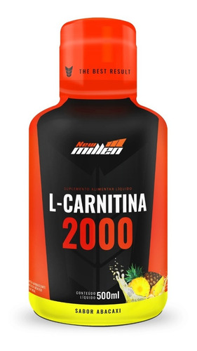 L- Carnitina 2000 Mg 500ml New Millen - Todos Sabores