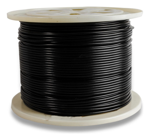 Cable De Acero Forrado Nylon Negro 7x19 1/8 A 3/16 100 Mts