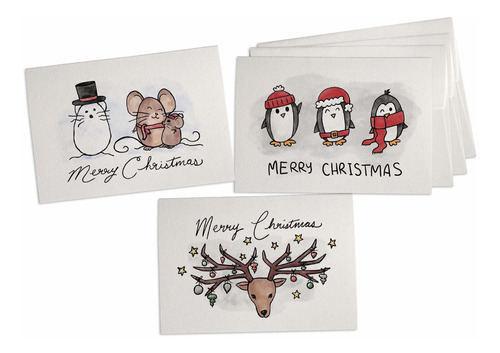 Black Tabby   Christmas Creatures Tarjetas De Felicitac...