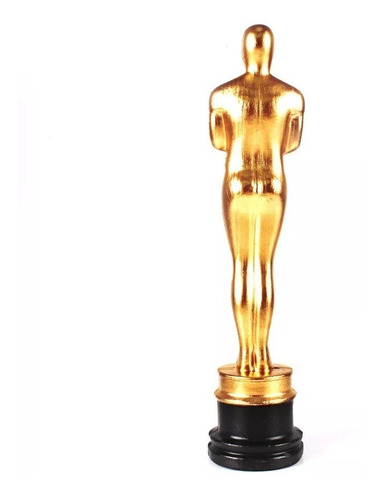 Imagem 6 de 10 de Estatueta Oscar Dourada Hollywood Cinema 33 Cm