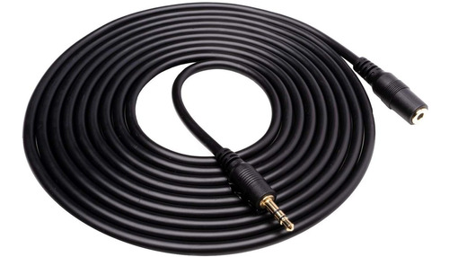 Cable De Extension Audio Estereo M/f 3,5 Mm | Negro, 3 M