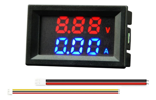 Voltimetro Amperimetro Digital Dc 0-100v 10 Amp Panel