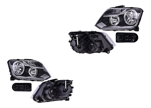 Par Faros Delanteros Manual P/foco H1 5 Pines Amarok 11-19