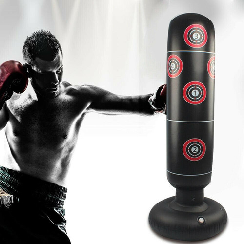 Saco De Boxeo Inflable De Karate Taekwondo Whstore