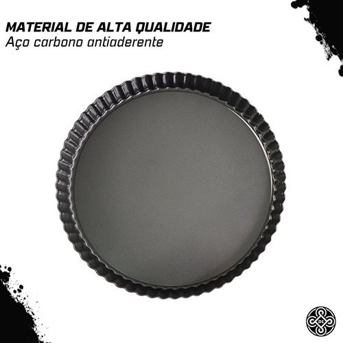 Forma De Torta Antiaderente Redonda 26cm Fundo Removível