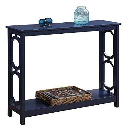 Conveniencia Concepts Omega Consola Mesa Con Estante, Azul C