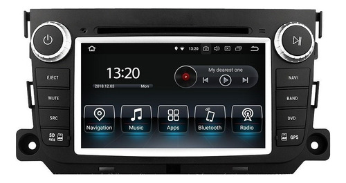 Radio Bluetooth Táctil Con Dvd Android Smart Fortwo 2011-201