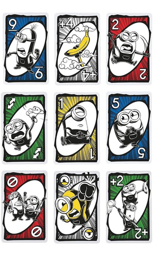 Uno Juego De Cartas Minions Para 2 A 10 Jugadores