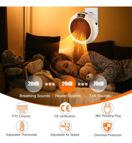 Calentador Eléctrico Portátil Con Control Remoto