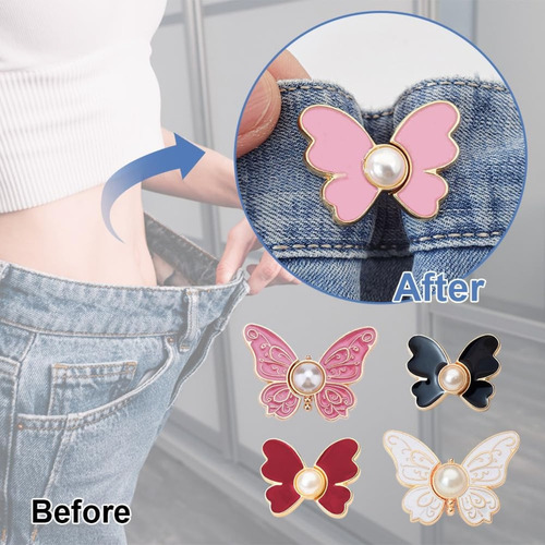Alfileres Ajustadores De Cintura Con Forma De Flor Para Jean