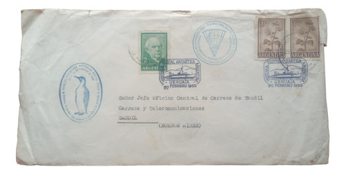 Bs As A Tandil 1965 Historia Postal Polar Antártida Ushuaia
