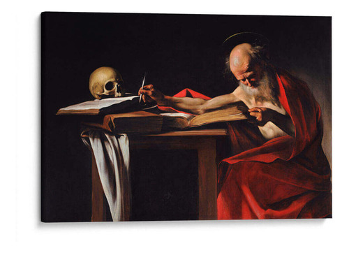 Canvas Lab Cuadro San Jerónimo Escribiendo 30x20, Caravaggio